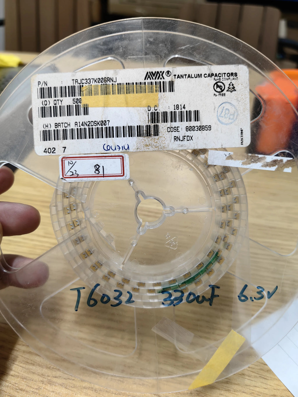 TAJC337K006RNJ SMD IC Chip New in Stock Electronic Components
