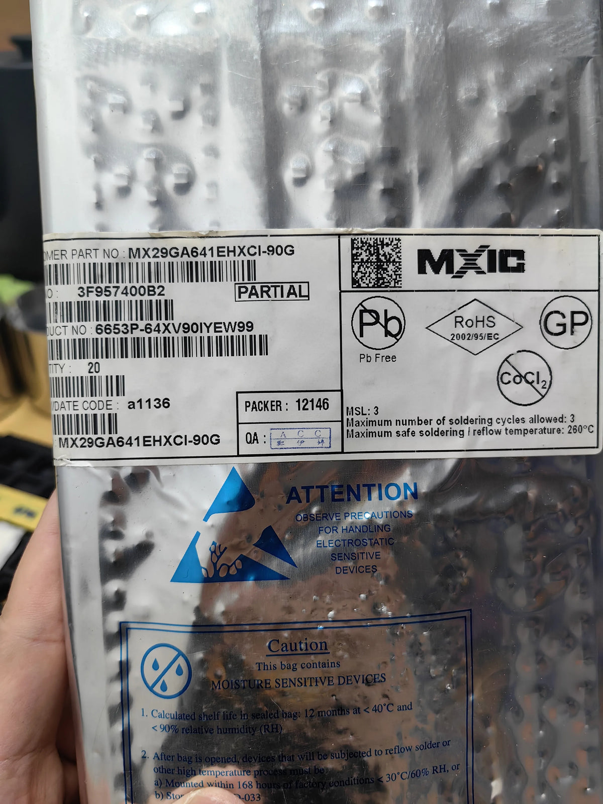 MX29GA641EHXCI-90G BGA IC Chip New in Stock Electronic Components