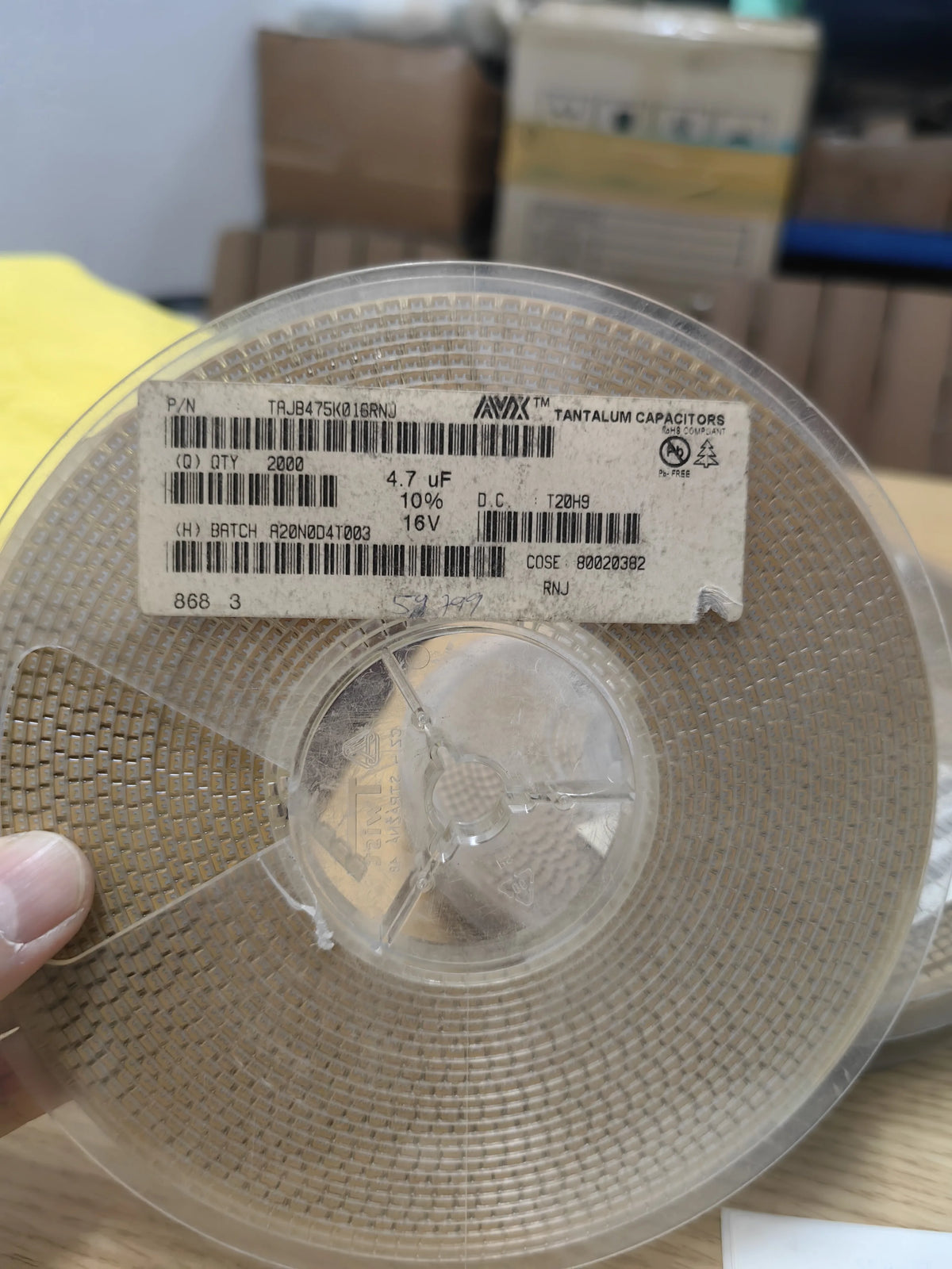 TAJB475K016RNJ SMD IC Chip New in Stock Electronic Components