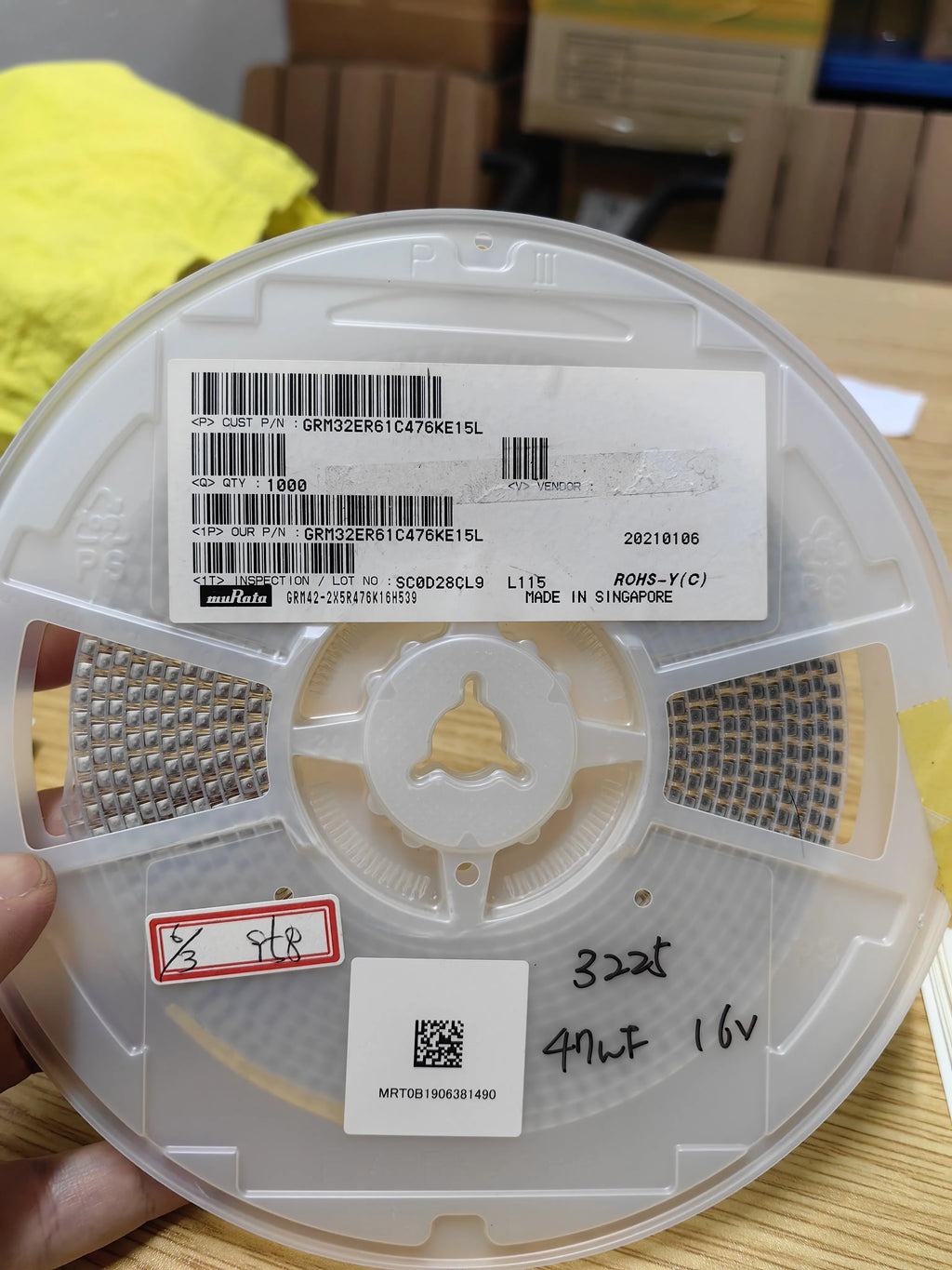 GRM32ER61C476KE15L SMD IC Chip New in Stock Electronic Components