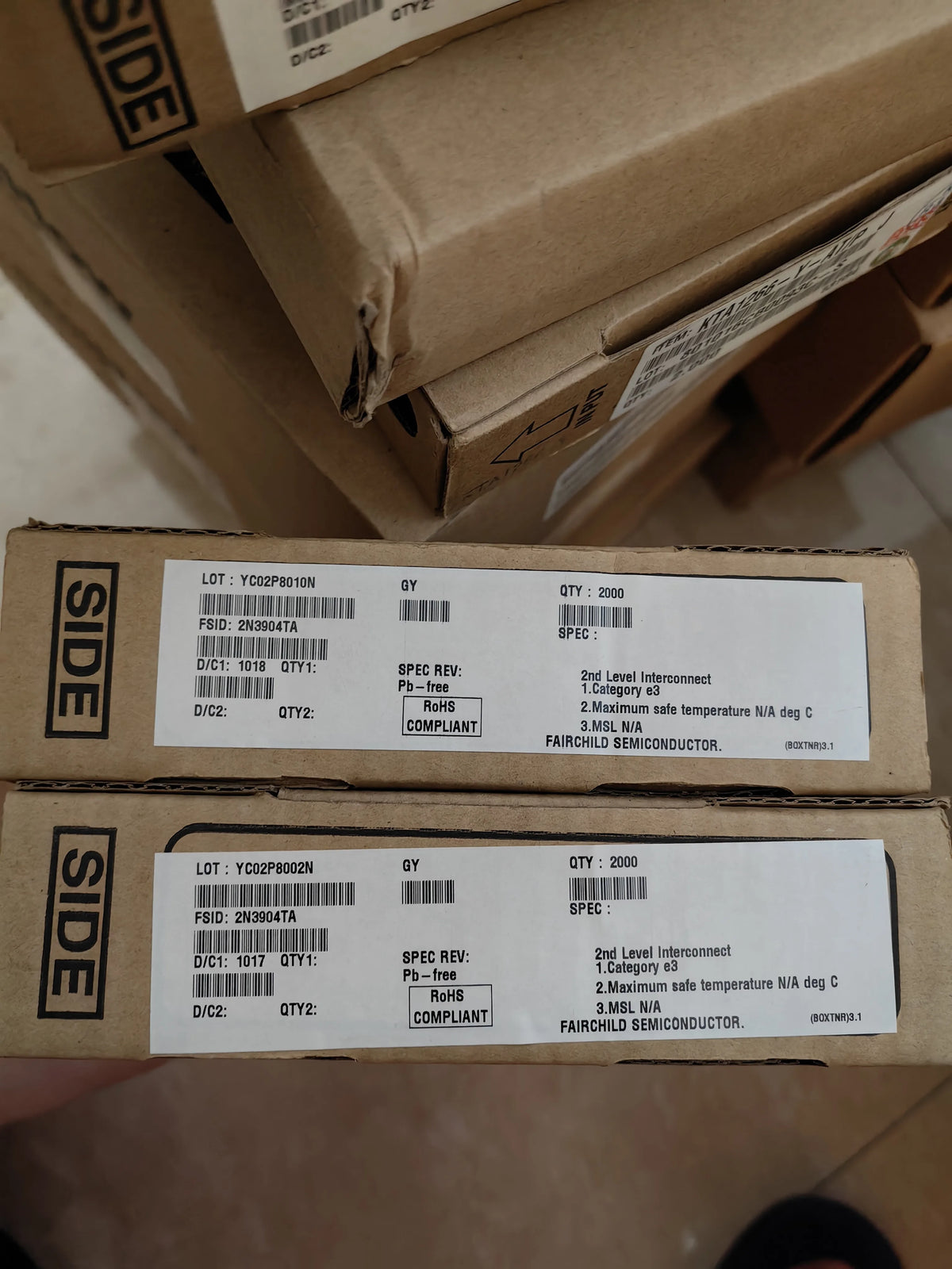2N3904TA TO92 NPN Bipolar Transistor New in Stock Electronic Components