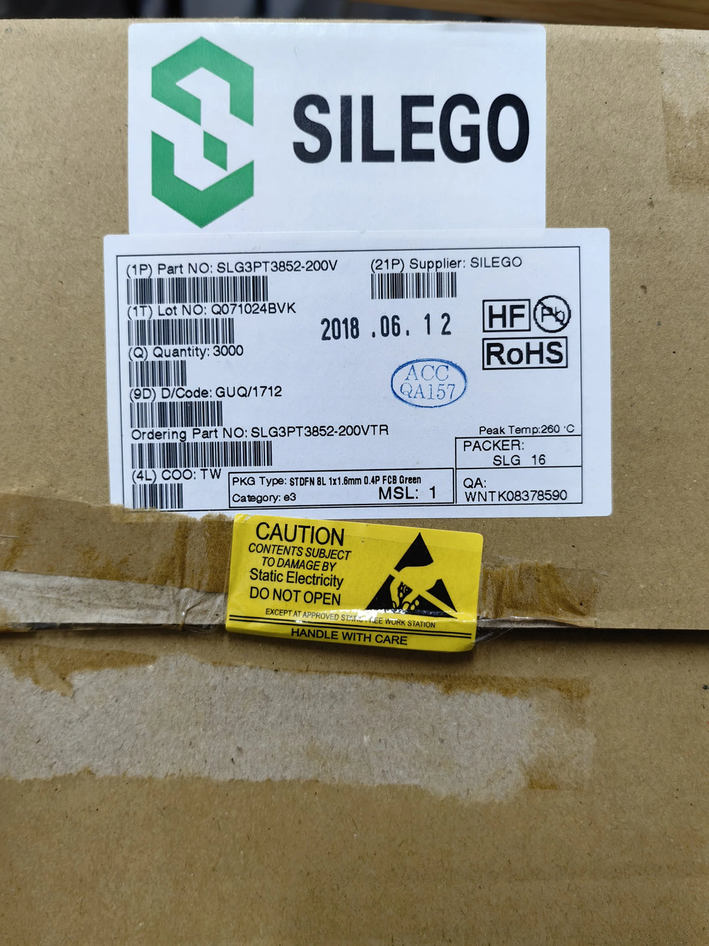 SLG3PT3852-200VTR QFN IC Chip New in Stock Electronic Components