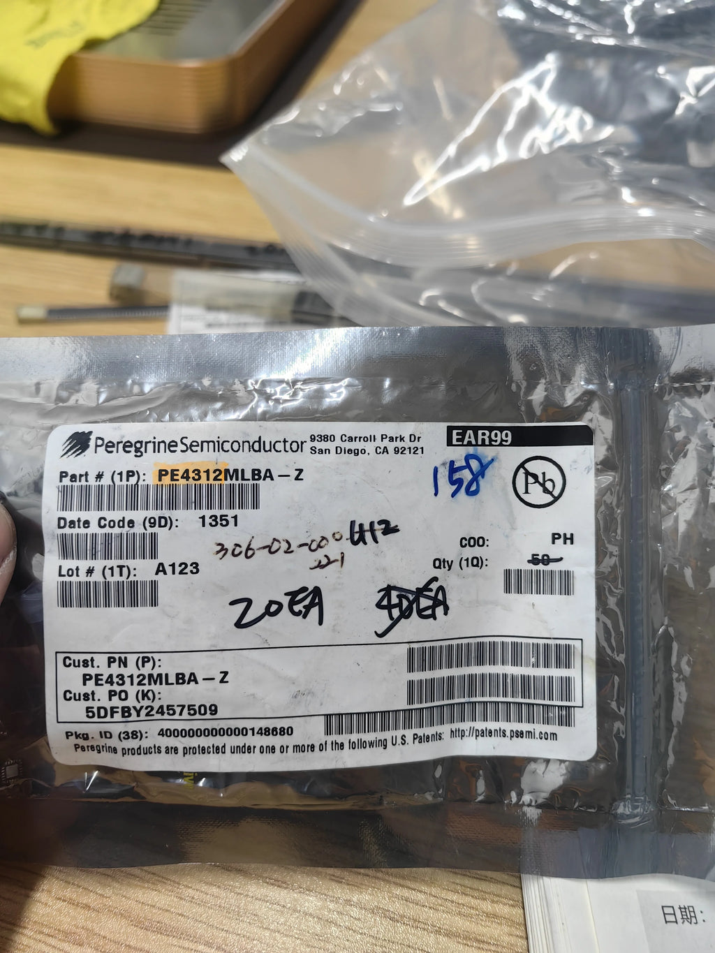 PE4312MLBA-Z QFN IC Chip New in Stock Electronic Components