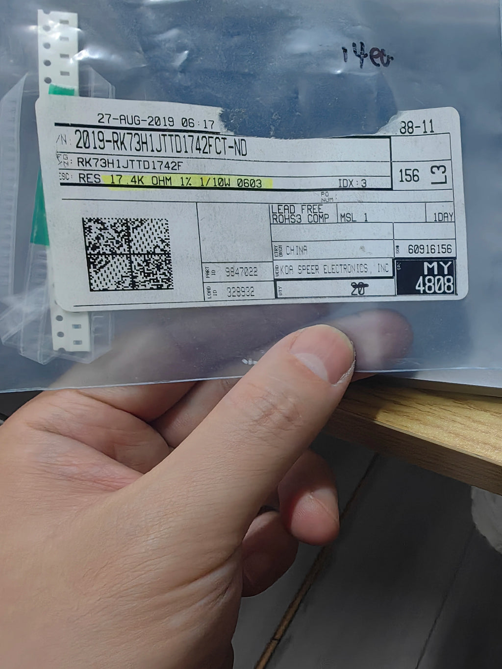 RK73H1JTTD1742F SMD IC Chip New in Stock Electronic Components
