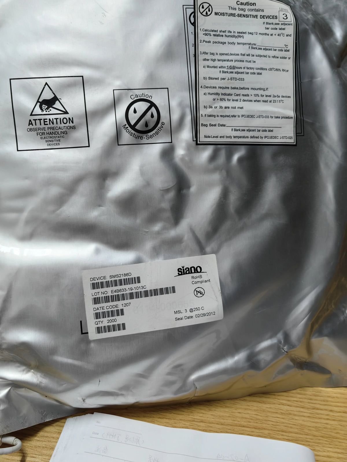 SMS2186D Siano Radio Receiver SMD IC Chip New Original Factory Sealed in Stock