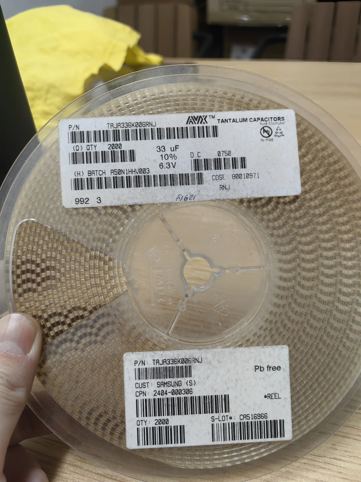 TAJA336K006RNJ SMD IC Chip New in Stock Electronic Components